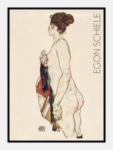 Indlæs billede til gallerivisning afklædt kvinde | EGON SCHIELE | KUNSTPLAKAT - decoARTE