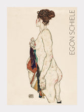 Indlæs billede til gallerivisning afklædt kvinde | EGON SCHIELE | KUNSTPLAKAT - decoARTE