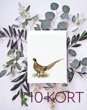 Indlæs billede til gallerivisning 10 fuglekort i A5