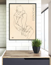 Indlæs billede til gallerivisning kvinde med sko | EGON SCHIELE | KUNSTPLAKAT - decoARTE