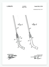 Indlæs billede til gallerivisning hockeystav | PATENTPLAKAT - decoARTE