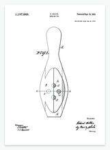 Indlæs billede til gallerivisning bowlingkegle | PATENTPLAKAT - decoARTE