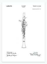 Indlæs billede til gallerivisning Klarinet | Smukt patent til din væg | plakat | poster - decoARTE