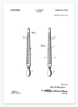 Indlæs billede til gallerivisning Ringmålerstav | Smukt patent til din væg | plakat | poster - decoARTE