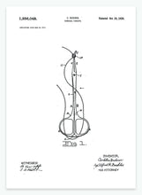 Indlæs billede til gallerivisning Operationssaks | Smukt patent til din væg - decoARTE
