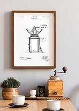 Indlæs billede til gallerivisning kaffemølle | PATENTPLAKAT - decoARTE