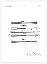 Indlæs billede til gallerivisning Slips | Smukt patent til din væg - decoARTE