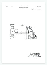 Indlæs billede til gallerivisning bowlingmaskine | PATENTPLAKAT - decoARTE
