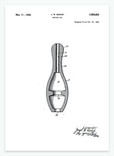 Indlæs billede til gallerivisning bowlingkegle | PATENTPLAKAT - decoARTE