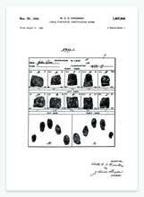 Indlæs billede til gallerivisning fingeraftryk | PATENTPLAKAT - decoARTE