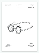 Indlæs billede til gallerivisning briller | PATENTPLAKAT - decoARTE