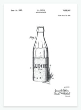 Indlæs billede til gallerivisning flaske | PATENTPLAKAT - decoARTE