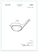 Indlæs billede til gallerivisning golfkølle | PATENTPLAKAT - decoARTE
