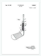 Indlæs billede til gallerivisning golfkølle | PATENTPLAKAT - decoARTE