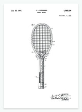 Indlæs billede til gallerivisning Tennisketscher | Smukt patent til din væg | plakat | poster - decoARTE