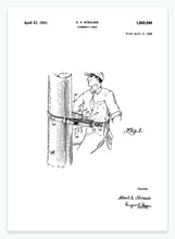 Indlæs billede til gallerivisning bælte til træhugger | PATENTPLAKAT - decoARTE