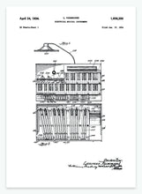 Indlæs billede til gallerivisning elektrisk musikinstrument | PATENTPLAKAT - decoARTE