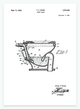 Indlæs billede til gallerivisning Toilet | Smukt patent til din væg | plakat | poster - decoARTE