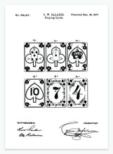 Indlæs billede til gallerivisning spillekort | PATENTPLAKAT - decoARTE
