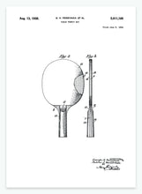 Indlæs billede til gallerivisning bordtennisbat | PATENTPLAKAT - decoARTE