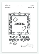 Indlæs billede til gallerivisning brætspil - monopoly | PATENTPLAKAT - decoARTE