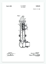 Indlæs billede til gallerivisning brandhane | PATENTPLAKAT - decoARTE