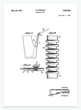 Indlæs billede til gallerivisning Sugerør | Smukt patent til din væg | plakat | poster - decoARTE