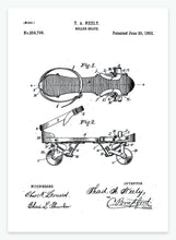 Indlæs billede til gallerivisning rulleskøjte | PATENTPLAKAT - decoARTE