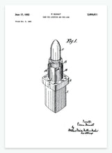 Indlæs billede til gallerivisning læbestift | PATENTPLAKAT - decoARTE