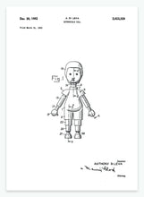 Indlæs billede til gallerivisning dukke som kan vokse | PATENTPLAKAT - decoARTE