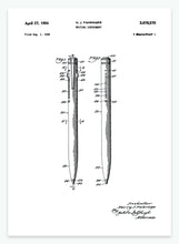Indlæs billede til gallerivisning kuglepen | PATENTPLAKAT - decoARTE