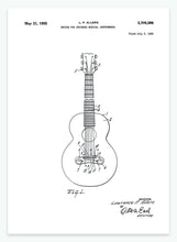 Indlæs billede til gallerivisning guitar | PATENTPLAKAT - decoARTE
