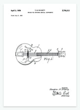 Indlæs billede til gallerivisning guitar | PATENTPLAKAT - decoARTE