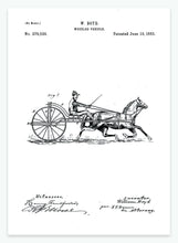 Indlæs billede til gallerivisning hestevogn | PATENTPLAKAT - decoARTE