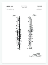 Indlæs billede til gallerivisning fløjte | PATENTPLAKAT - decoARTE