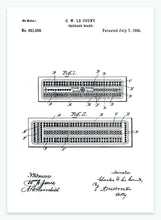 Indlæs billede til gallerivisning cribbage bræt | PATENTPLAKAT - decoARTE