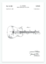 Indlæs billede til gallerivisning guitar | PATENTPLAKAT - decoARTE