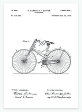 Indlæs billede til gallerivisning cykel | PATENTPLAKAT - decoARTE