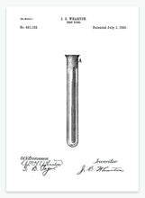 Indlæs billede til gallerivisning reagensglas | PATENTPLAKAT - decoARTE
