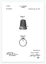 Indlæs billede til gallerivisning fingerbøl | PATENTPLAKAT - decoARTE