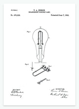 Indlæs billede til gallerivisning lampe | PATENTPLAKAT - decoARTE