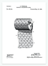 Indlæs billede til gallerivisning dekoreret toiletpapir | PATENTPLAKAT - decoARTE