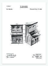 Indlæs billede til gallerivisning køkkenskab | PATENTPLAKAT - decoARTE