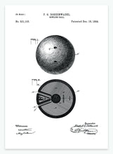 Indlæs billede til gallerivisning bowlingkugle | PATENTPLAKAT - decoARTE