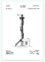 Indlæs billede til gallerivisning fyrtårn | PATENTPLAKAT - decoARTE