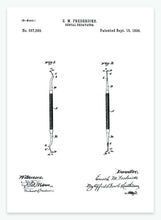 Indlæs billede til gallerivisning værktøj til tandudtrækning | PATENTPLAKAT - decoARTE