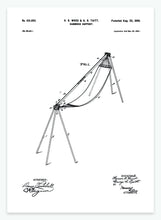 Indlæs billede til gallerivisning hængekøje | PATENTPLAKAT - decoARTE