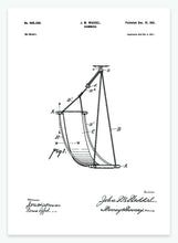 Indlæs billede til gallerivisning hængekøje | PATENTPLAKAT - decoARTE