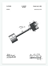 Indlæs billede til gallerivisning håndvægt | PATENTPLAKAT - decoARTE