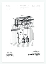 Indlæs billede til gallerivisning fadølsmaskine | PATENTPLAKAT - decoARTE